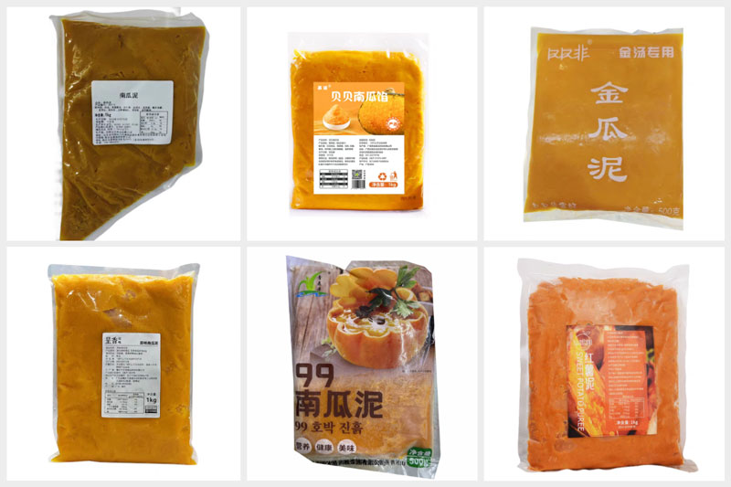 RL-GD8-200R/250R/300D南瓜泥全自动包装机样品